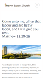 Mobile Screenshot of havenbaptistchurch.ca