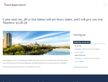 Tablet Screenshot of havenbaptistchurch.ca